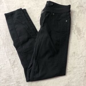 PRANA Black Jenna Moto Style Mid Rise Stretch Skinny Pant 6